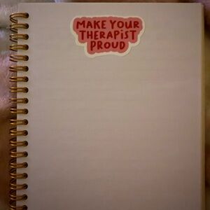 Spiral Notebook with Motivational Sticker